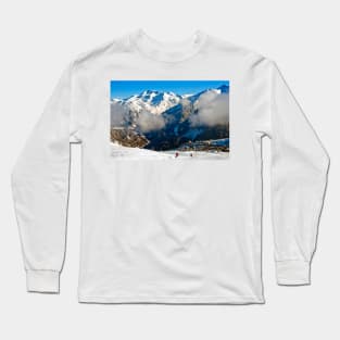 Courchevel 3 Valleys French Alps France Long Sleeve T-Shirt